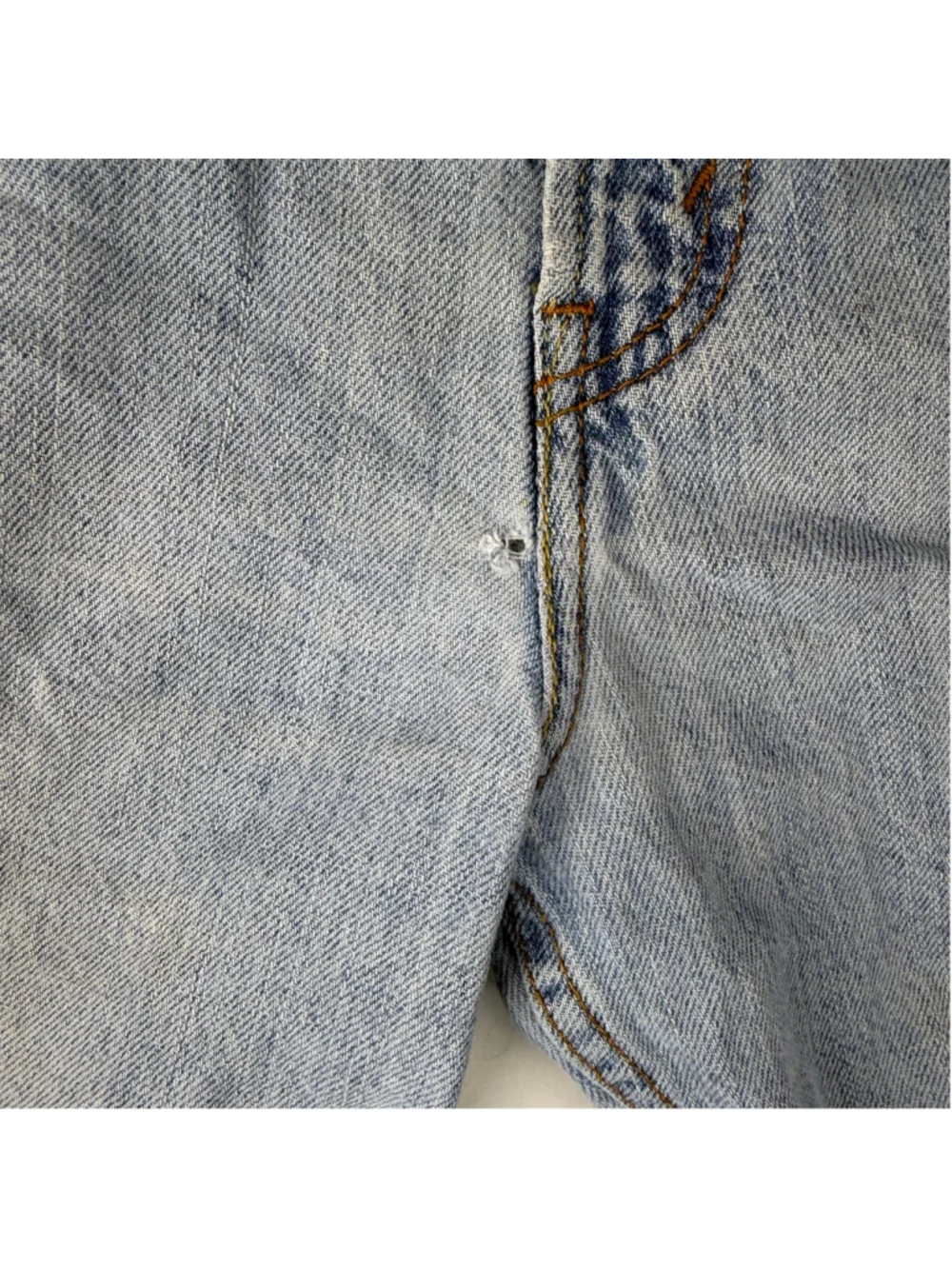 Levi's 505 Denim Short W33 Light Wash Distressed Cutoff Jort Grunge Mens Red Tab